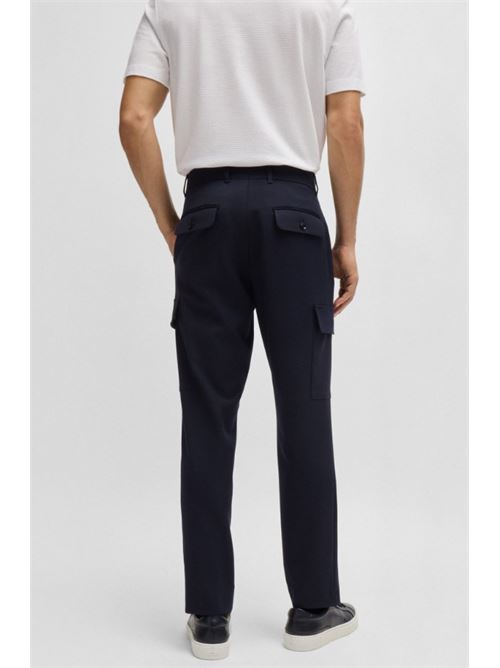 Cargo trousers in mèlange stretch fabric BOSS | 50527941 C-PEPE-CARGO-241.404